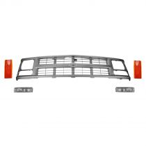 1994 - 1998 Chevy K1500 Truck   with Sealed Beam Headlights Grille and Parking Light Kit (5 Piece)