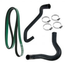 2002 - 2003 Ford F250 Truck   Accessory Belt & Radiator Hose Solutions Kit for V8 7.3L Diesel (Gates)