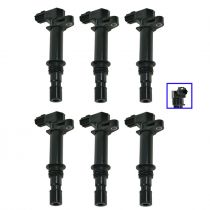 2007 - 2008 Dodge Nitro  Ignition Coil (Set of 6) for V6 3.7L (Wells)
