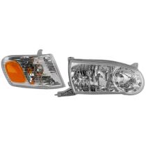2001 - 2002 Toyota Corolla  Headlight and Corner Light Kit Passenger Side