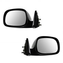 2000 - 2006 Toyota Tundra   Black Textured Manual Mirror Pair
